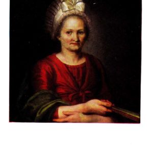 Старая открытка Портрет Анны Лукиничны Венециановой