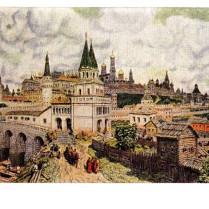 Старая открытка Расцвет Кремля в конце XVII века