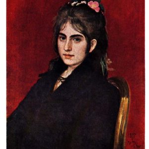 Старая открытка Портрет С.Любицкой