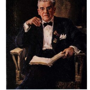 Старая открытка «Портрет И. М. Москвина»